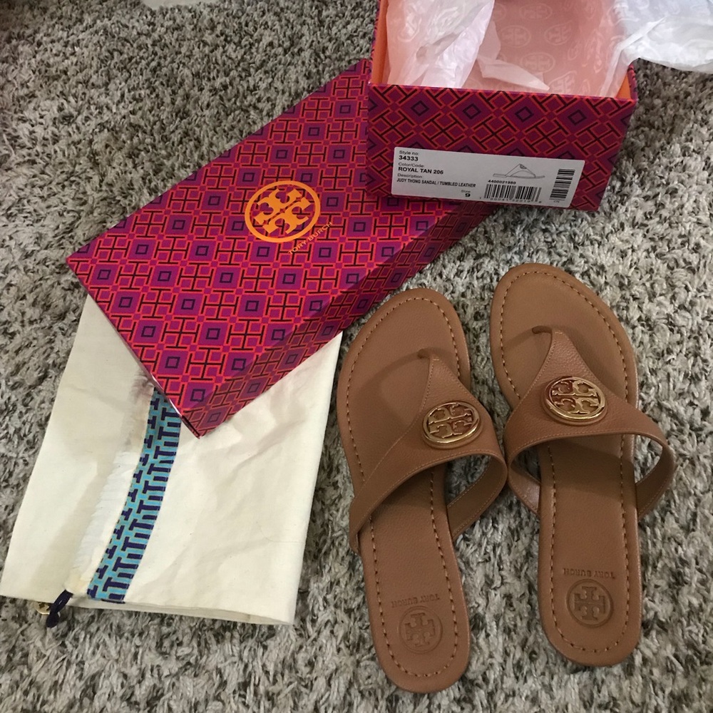 Tori Burch slip on thongs